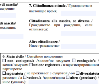 В итальянской анкете на шенгенскую визу добавили еще один пол
