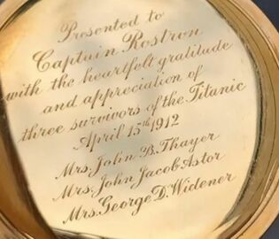 Часы капитана, спасшего пассажиров «Титаника», продали на торгах за рекордную сумму